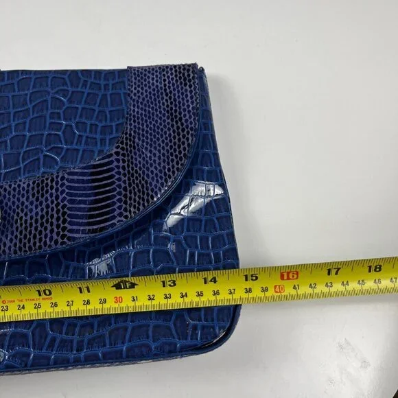 White House Black Market bag clutch blue (No Strap) - Picture 10 of 11